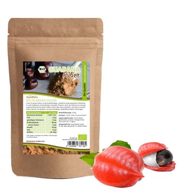 Mynatura Bio Guarana Pulver – 250g