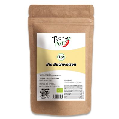 Tasty Pott Bio Buchweizen ganz - im Beutel