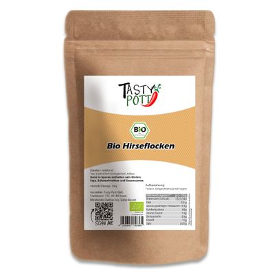 Tasty Pott Bio Hirseflocken - im Beutel