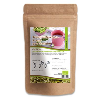 Mynatura Stiefmütterchenkraut geschnitten und getrocknet – in verschiedenen Größ