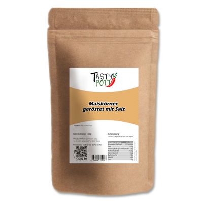 Tasty Pott Maiskörner geröstet & gesalzen - im Beutel