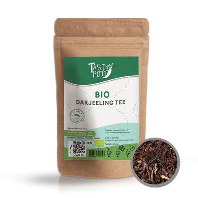 Tasty Pott Bio Schwarzer Darjeeling Tee - im Beutel