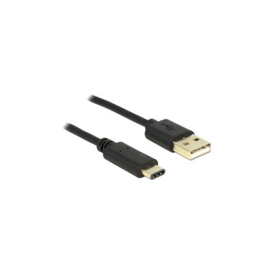 DELOCK USB Kabel A -> C St/St 2.00m schwarz