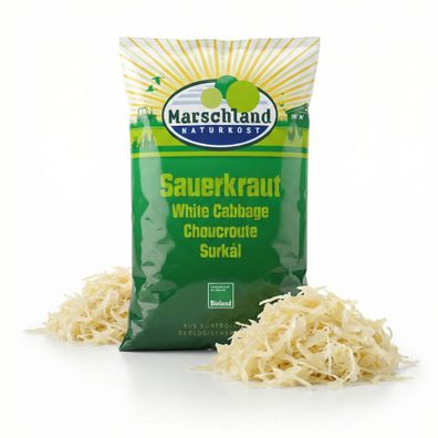 Marschland Naturkost Bioland Bio Sauerkraut im Folienbeutel - 520g - 520.0g