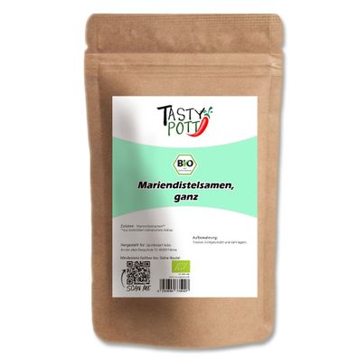 Tasty Pott Bio Mariendistel ganze Samen - im Beutel