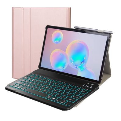 3in1 Bluetooth Tastatur + Maus + Cover für Samsung Galaxy Tab S6 Lite P610 P615