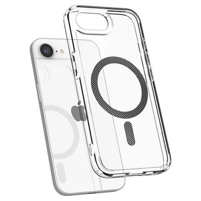 Spigen Ultra Hybrid Mag kompatibel mit Apple iPhone 17e Transparent-Carbonfaser