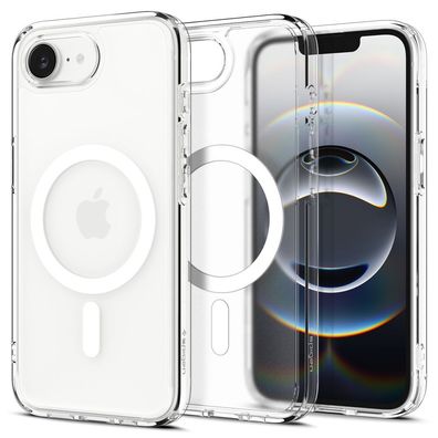 Spigen Ultra Hybrid Mag kompatibel mit Apple iPhone 17e Weiß-Transparent Handyhüll