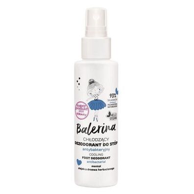 Floslek Ballerina Kuehlendes Antibakterielles Fussdeodorant, 100 ml