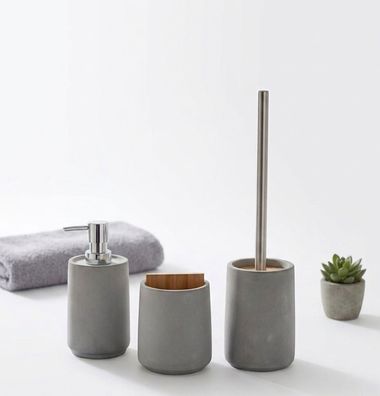 Turin Badaccessoire-Set - 3-teilig aus Beton