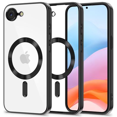 Tech-Protect MagFlex Mag kompatibel mit Apple iPhone 17e Transparent-Schwarz Handy