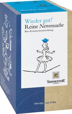 3x Sonnentor Reine Nervensache® Tee Wieder gut!®, Doppelkammerbeutel 27g