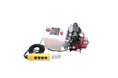VEVOR Hydraulikpumpe 12V doppeltwirkend 4,5 L Tank fér Kippanhänger Auto