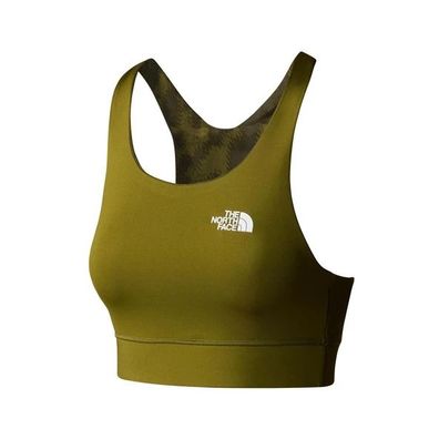 The North Face Flex Sport-BH Damen wendbar olivgrén gemustert Größe XL