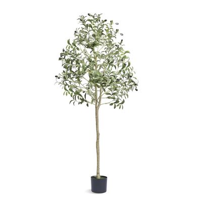 VEVOR Olivenbaum Kénstlich 155cm Kunstpflanze PE im Topf Deko wasserdicht