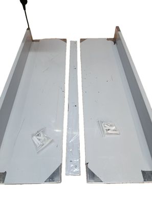 VEVOR Gewérzregal Wandregal 2-teilig Edelstahl 610x218x85mm 20kg Silber