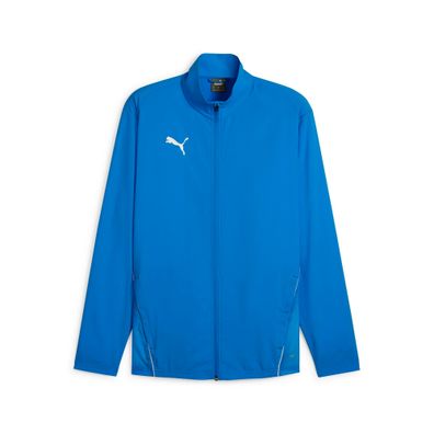 PUMA teamGOAL Sideline Jacke Trainingsjacke Blau Weiß Größe L Fußball
