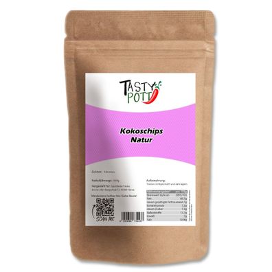 Tasty Pott Kokoschips natur - im Beutel