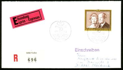 Liechtenstein 1974 Nr 614I BRIEF EF X28FEC6