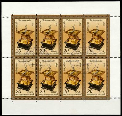 DDR BLOCK Kleinbogen Nr 2798 gestempelt Kleinbg X56844E