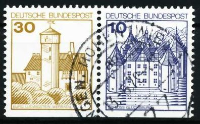 BRD Zusammendruck Nr W62I zentrisch gestempelt WAAGR PAAR X5F34B6