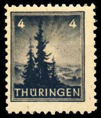 SBZ Thüringen Nr 93AXv postfrisch X67377A