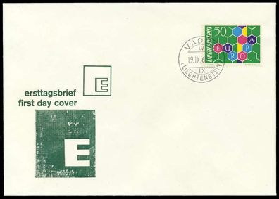Liechtenstein 1960 Nr 398I BRIEF FDC X0894F6