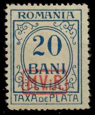 BES. 1WK D-MV Rumänien PORTO Nr 3 postfrisch X462C9A