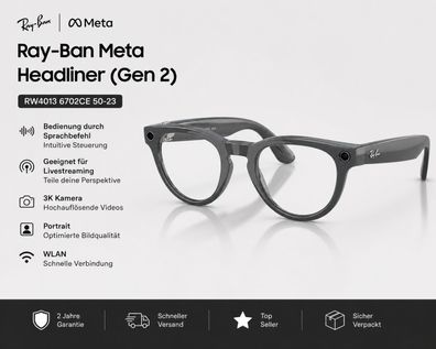 Ray-Ban Meta Headliner (Gen 2) RW4013 6702CE 50-23 - Kaufen