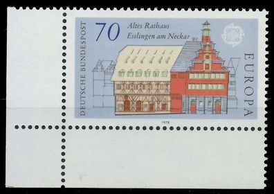 BRD BUND 1978 Nr 971 postfrisch ECKE-ULI X636D36