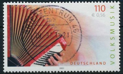 BRD BUND 2001 Nr 2180 zentrisch gestempelt X636D92