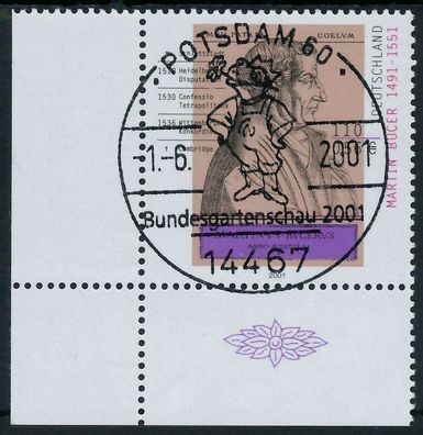 BRD BUND 2001 Nr 2169 zentrisch gestempelt ECKE-ULI X636E2A