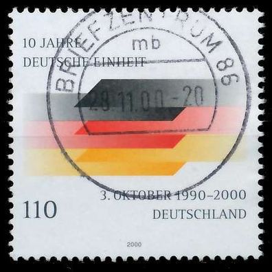 BRD BUND 2000 Nr 2142 zentrisch gestempelt X636F62