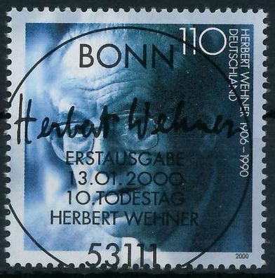 BRD BUND 2000 Nr 2092 ESST zentrisch gestempelt X63B1C6