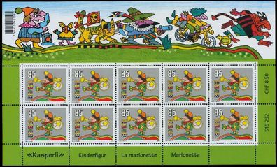 Schweiz BLOCK Kleinbogen 2000-2009 Nr 1969 postfrisch K X63B756