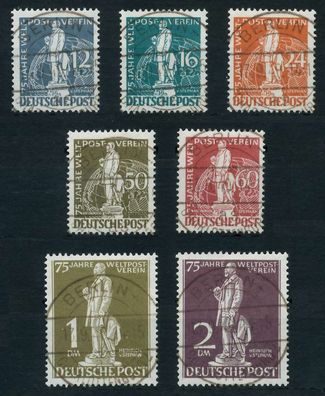 BERLIN 1949 Nr 35-41 zentrisch gestempelt X64210E
