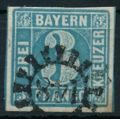 BAYERN Mühlradstempel AUF Nr 2II gMR 148 ZENTR- X6DE206