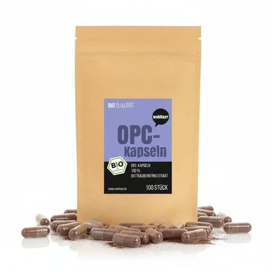 Wohltuer Bio OPC Traubenkernextrakt - 100 Kapseln