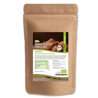 Mynatura Bio Reishi Pulver - 200g 1 Beutel