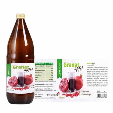 Mynatura Granatapfel Direktsaft – (1 Liter)
