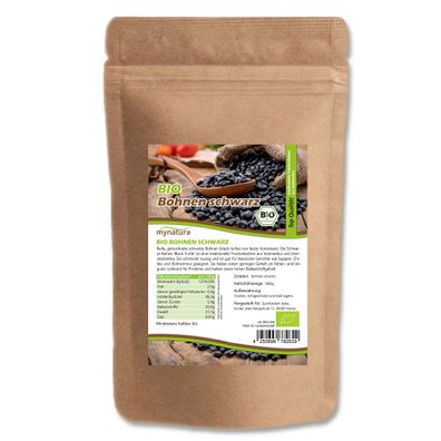 Mynatura Bio Schwarze Bohnen - (1000g)
