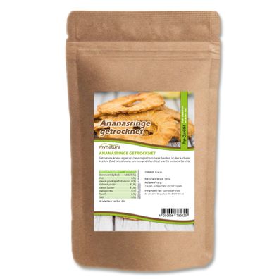 Mynatura Getrocknete Ananasringe – 1000g
