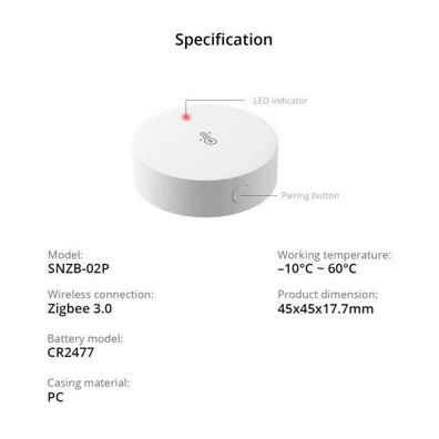 Sonoff Zigbee Temperatur- und Feuchtigkeitssensor SNZB-02P