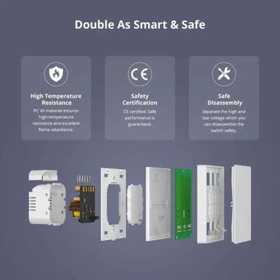 Sonoff SwitchMan Smart Wandschalter M5 86 Matter 1fach weiß