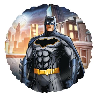 Party Factory Batman Folienballon rund 45cm schwarz-blau Superheld Gotham City
