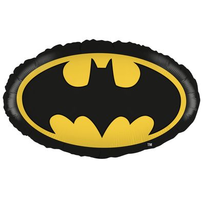 Batman Folienballon Shape Logo 60x30cm Ballon für Kindergeburtstag heliumgeeignet