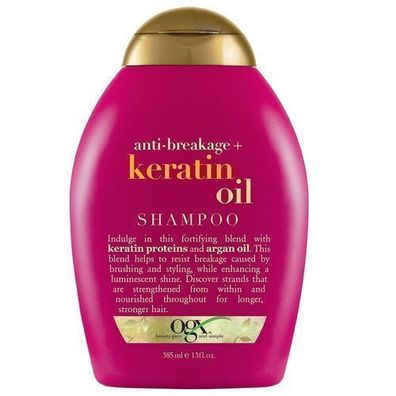 OGX Anti-Breakage + Keratinöl Shampoo mit keratinöl zur Vorbeugung von Haarbruch