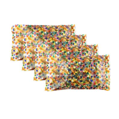4x Konfetti je 100g mehrfarbig Festival Party Geburtstag Silvester Hochzeit Karneval