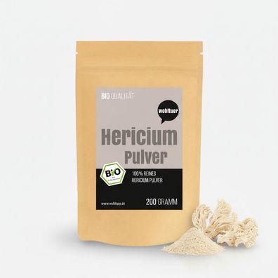 Wohltuer Bio Hericium Pulver Vitalpilz - 200g