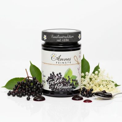 Annes Feinstes Bio Holunderbeer-Gelee extra - 225g